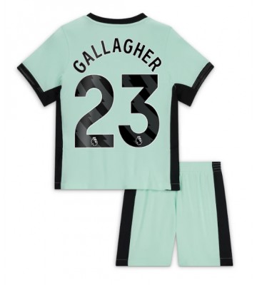 Chelsea Conor Gallagher #23 Tredje Kläder Barn 2023-24 Kortärmad (+ Korta byxor)